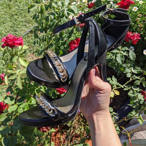 ✨GUESS Y2K Luxury Chain and Ankle Charm Heels✨ - Picture 4 of 8